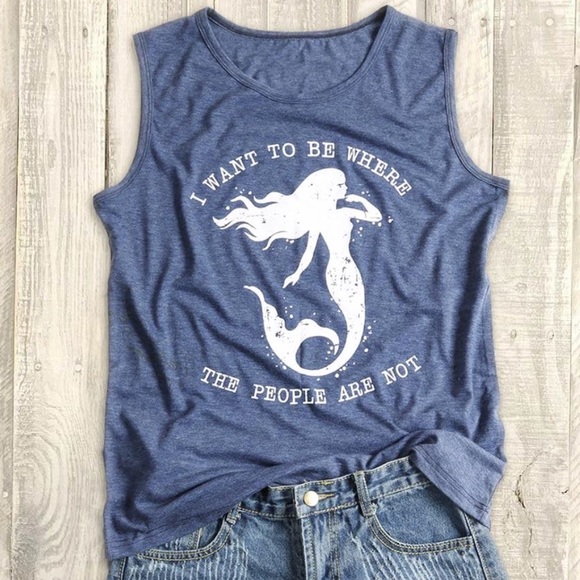 Tops - Mermaid Graphic Top